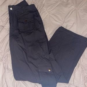 White Fox charcoal cargo pants